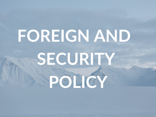 Foreign and Security Policy