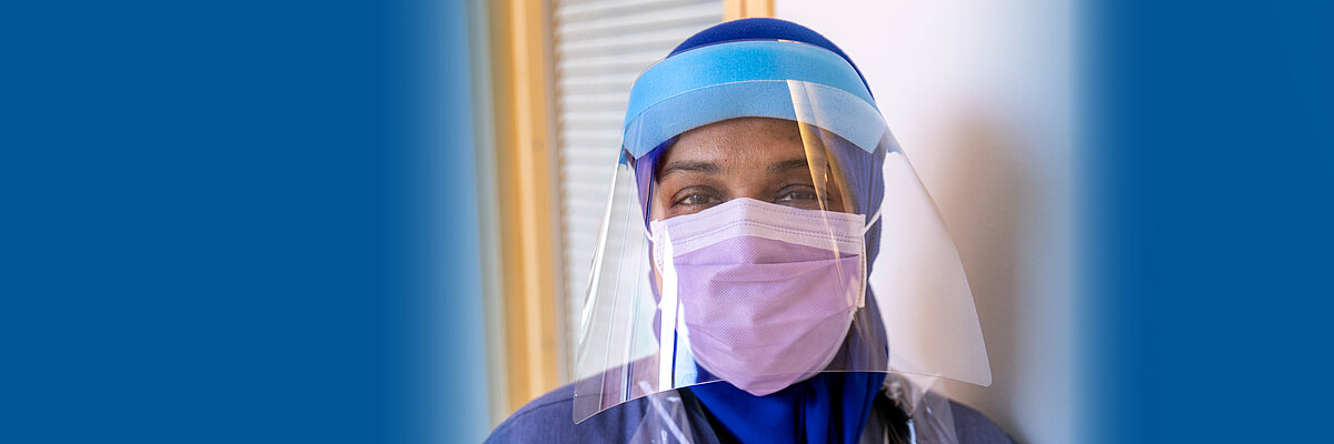 Care worker in ppe