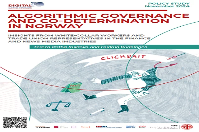 Algorithmic governance and co-determination in Norway: Insights from white-collar workers and trade union representatives in the finance and news media industries