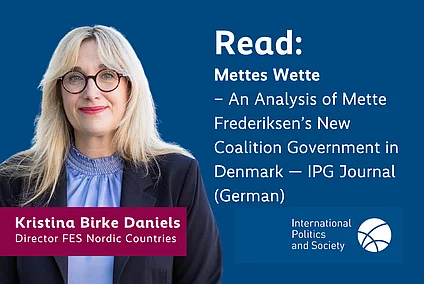 Photo of Office Director Kristina Birke Daniels accompanying Mette Wettes' opinion piece published in IPG Journal.