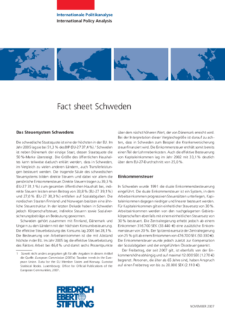 Fact sheet Schweden