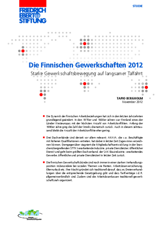 Die Finnischen Gewerkschaften 2012