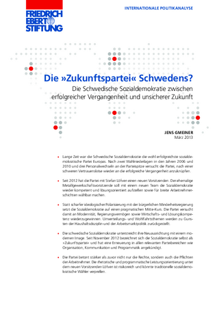 Die "Zukunftspartei" Schwedens?