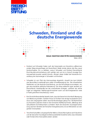 Schweden, Finnland und die deutsche Energiewende