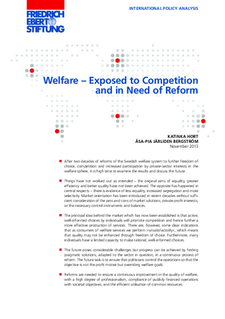 Welfare - exposed to competition and in need of reform