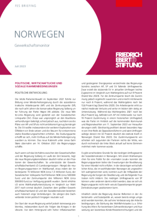 Norwegen : Gewerkschaftsmonitor